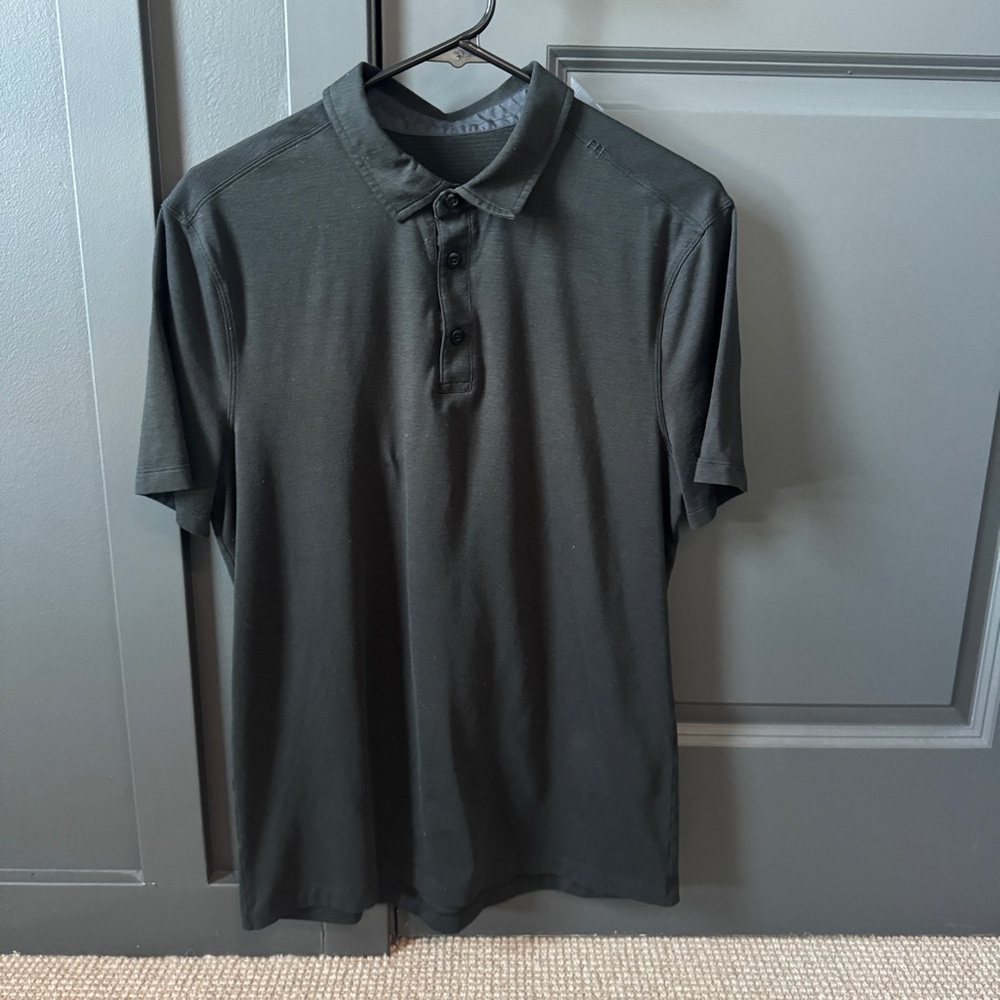 lululemon athletica Black Polo Shirt